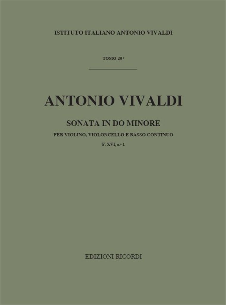 Sonate Per Strum. Vari E B.C.: Per Vl. E Vc.
